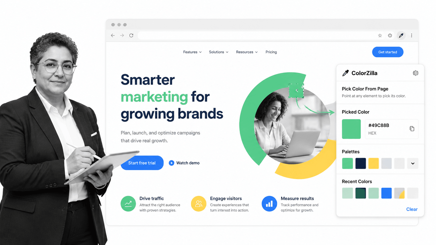ColorZilla browser workflow for digital marketers