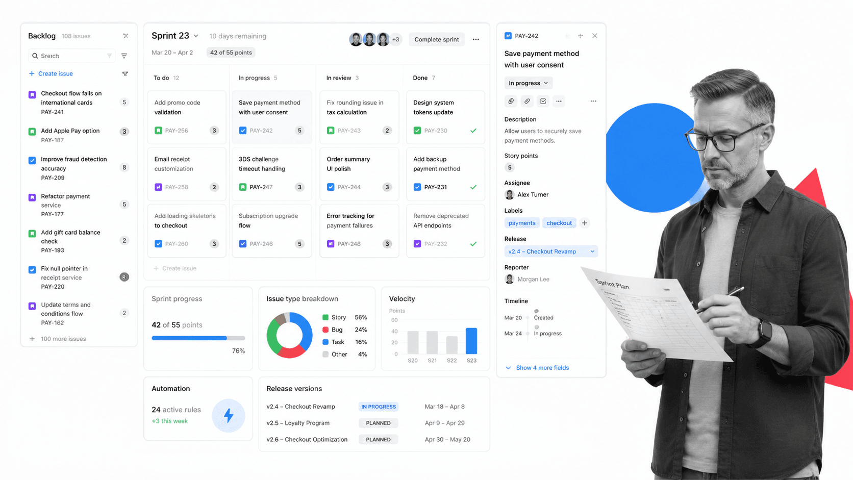 Jira ClickUp alternative product UI for software teams and technical delivery