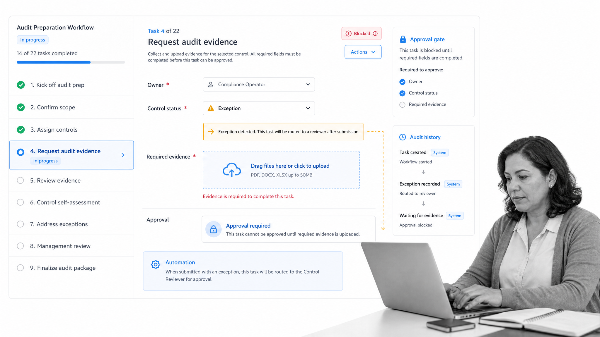 Process Street compliance audits workflow