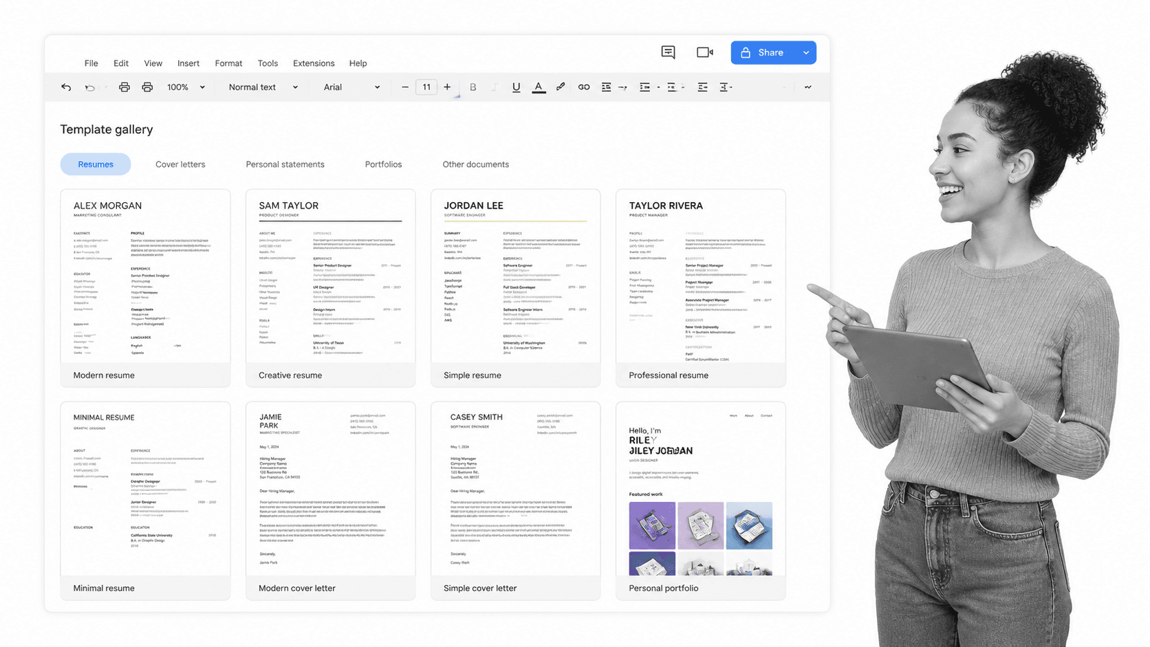 Business workflow illustration for google docs templates for freelancers and personal use