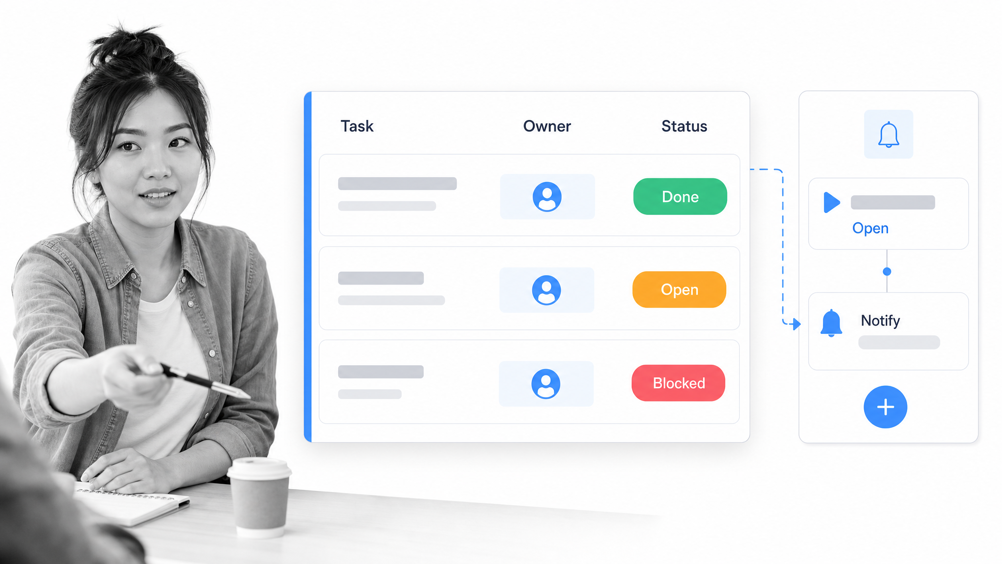 monday.com interface illustration for a Kissflow alternatives comparison