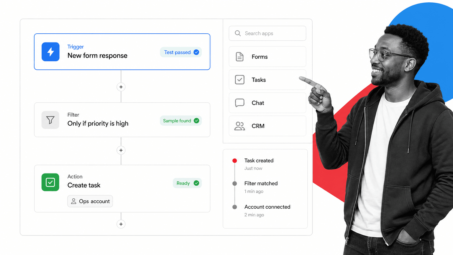 Zapier Microsoft Power Automate alternative product UI for fast no-code SaaS app automation