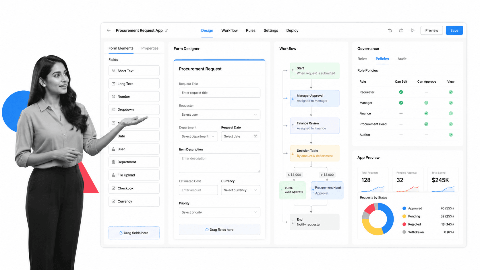 Kissflow Microsoft Power Automate alternative product UI for enterprise low-code apps and process orchestration