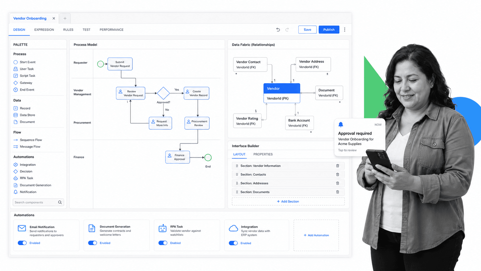 Appian product UI surface for ProcessMaker alternatives comparison