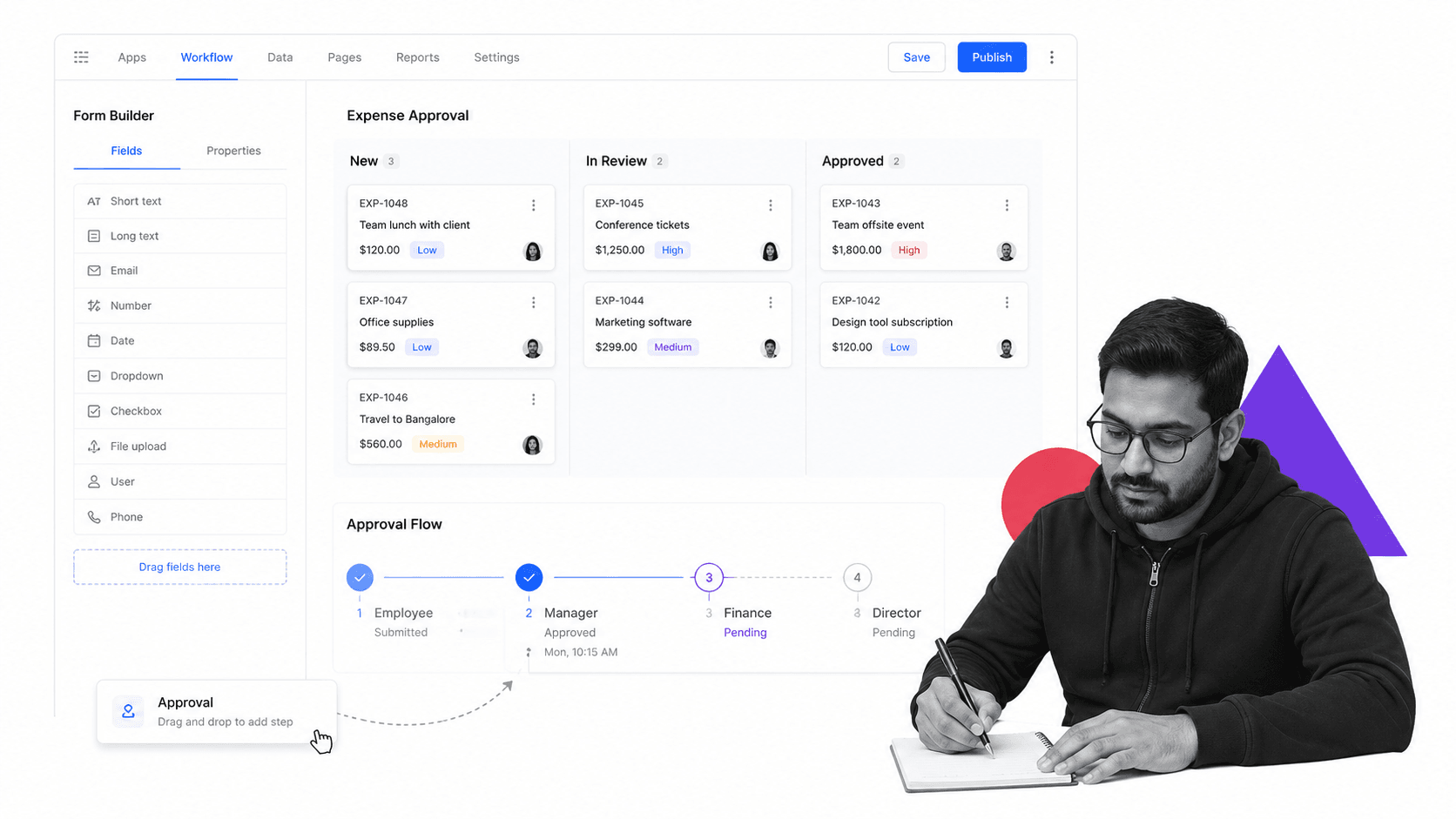 Kissflow product UI surface for ProcessMaker alternatives comparison