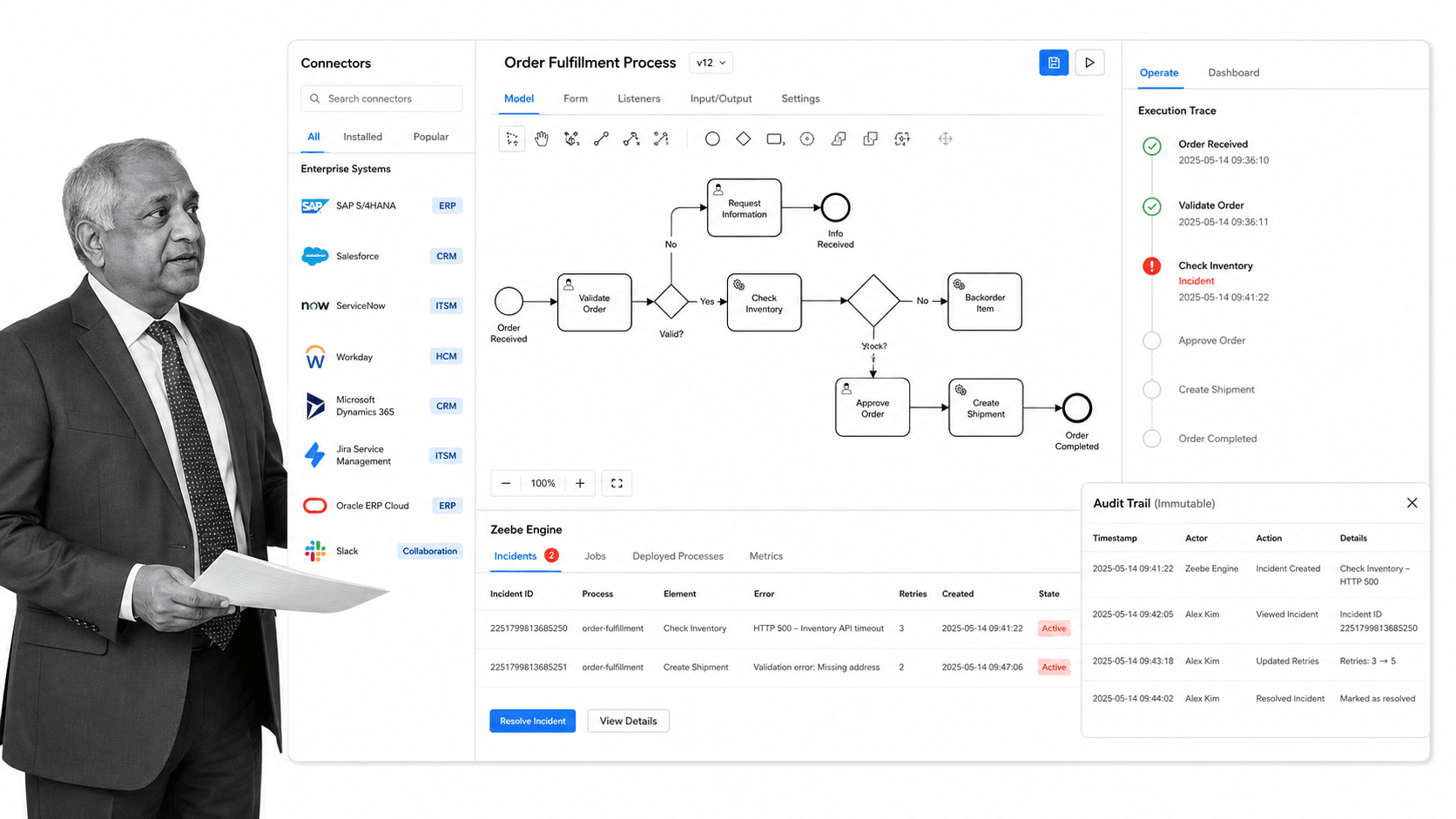 Camunda product UI surface for Tonkean alternatives comparison