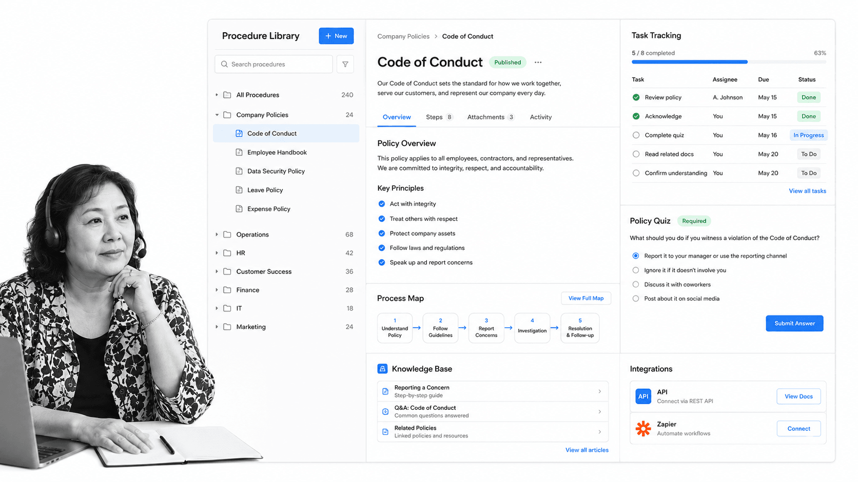 SweetProcess product UI surface for Trainual alternatives comparison