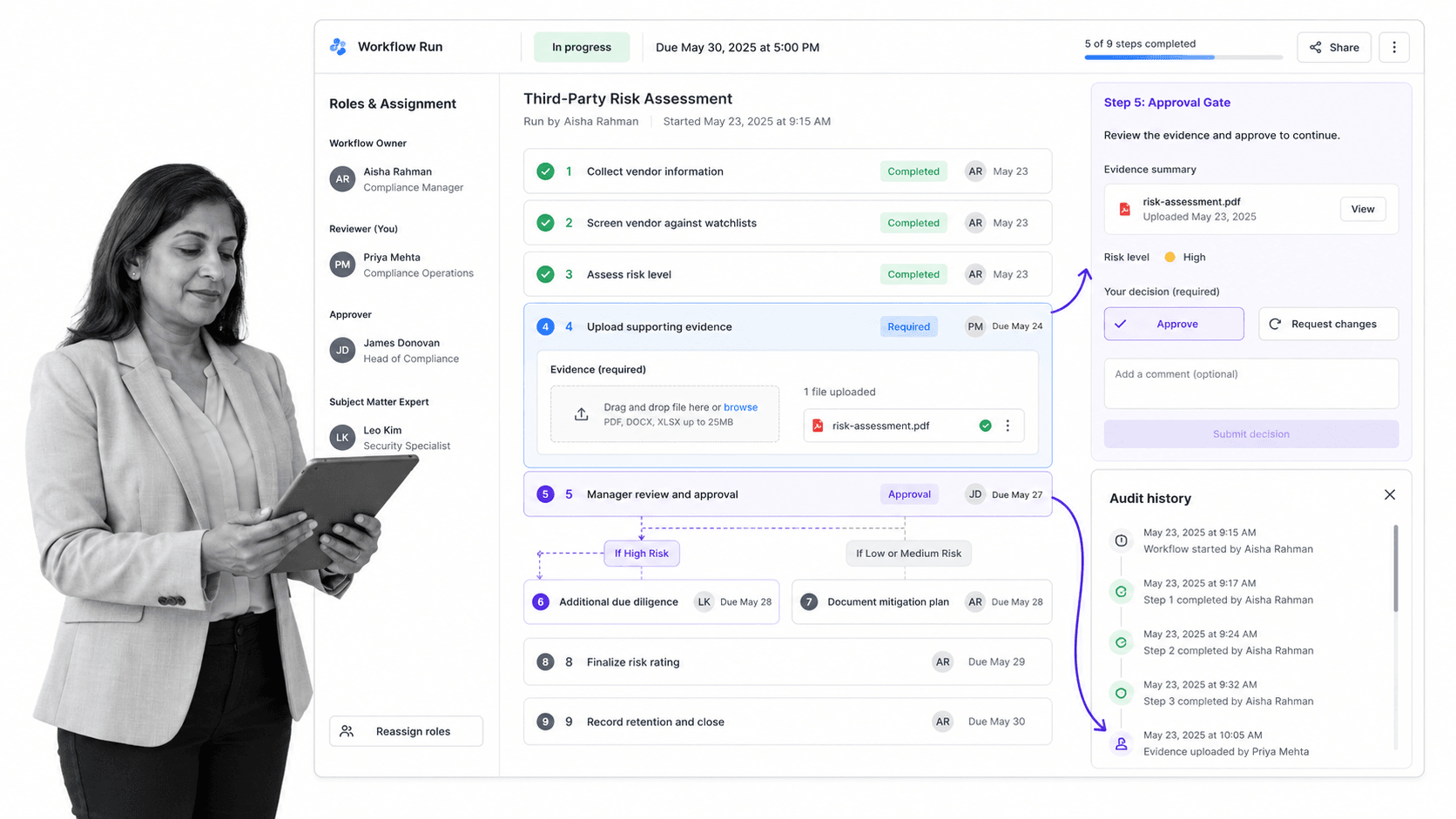 Process Street product UI surface for UiPath alternatives
