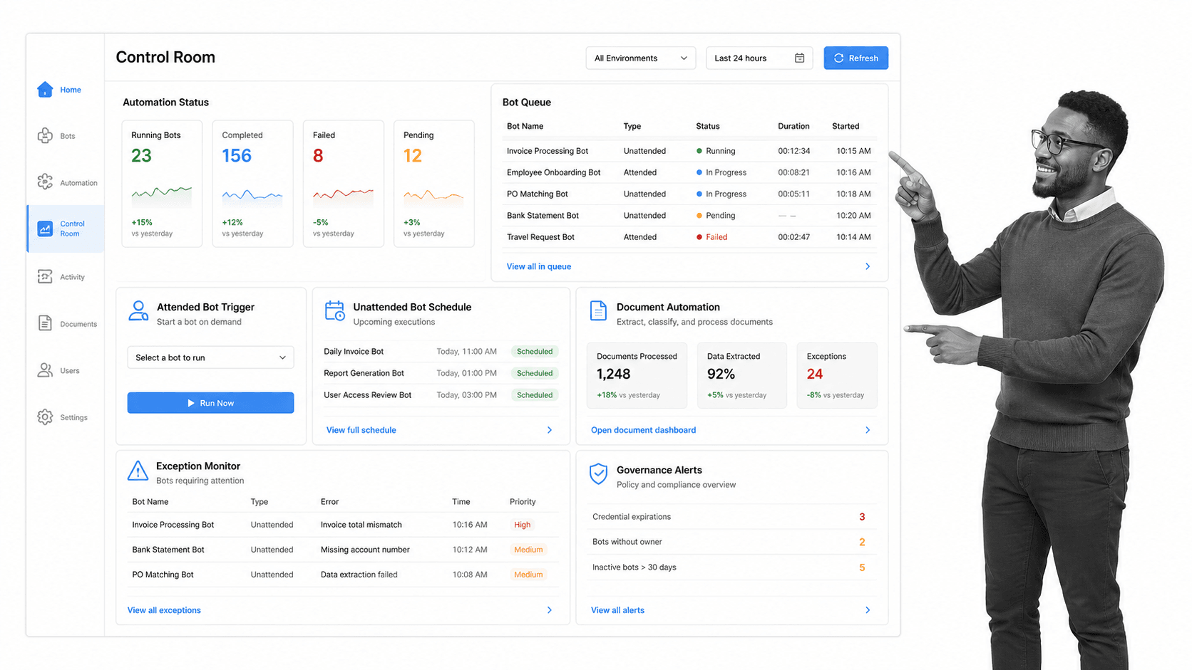 Automation Anywhere product UI surface for UiPath alternatives