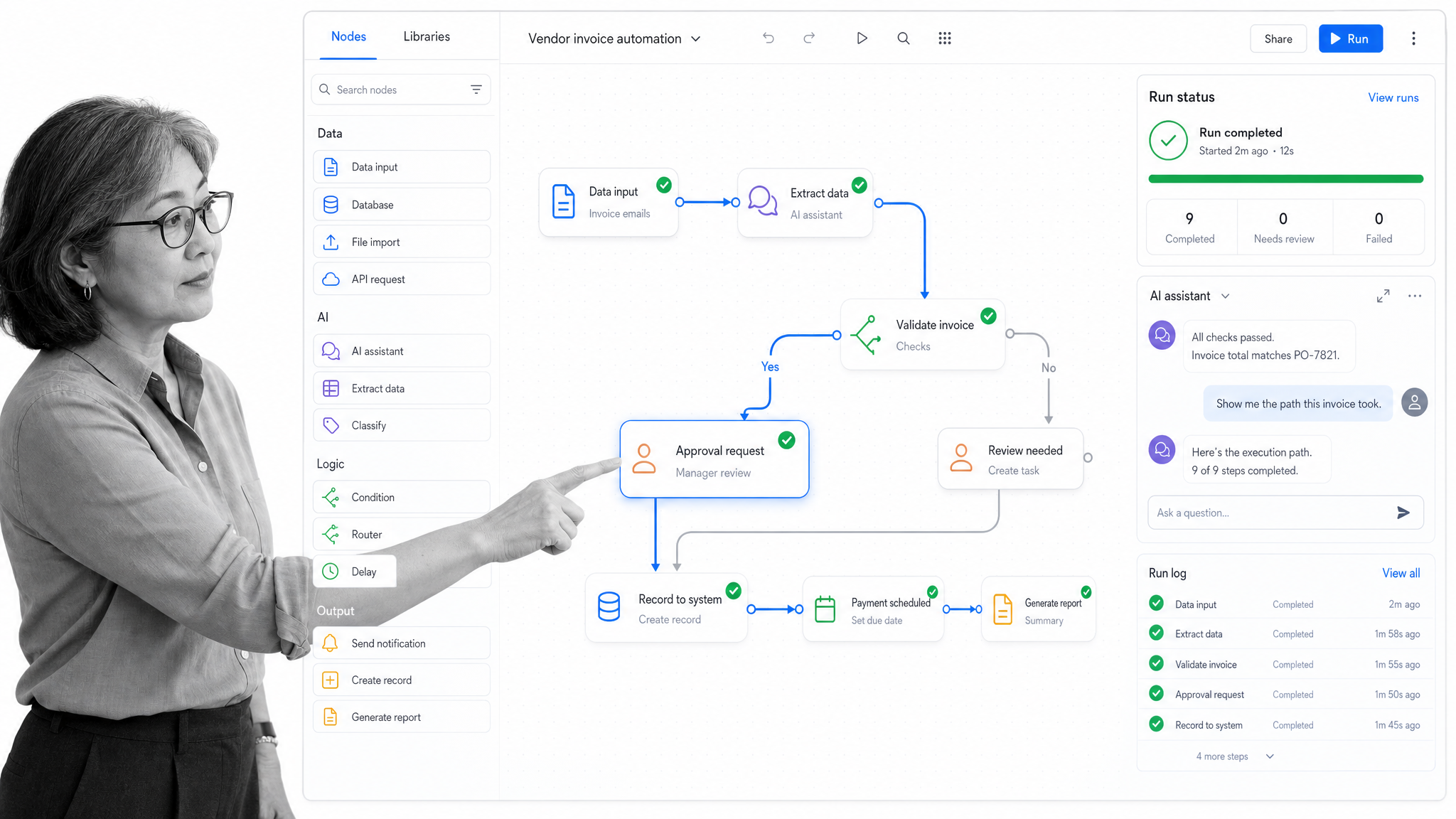 Gumloop product UI illustration for a Viktor alternatives comparison