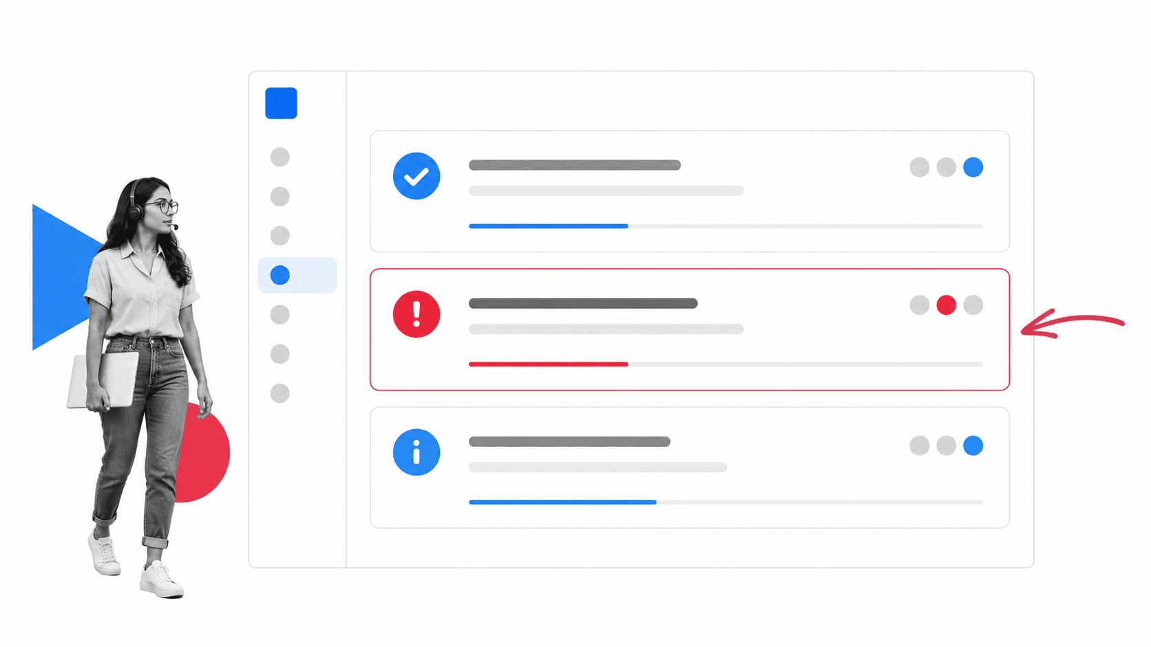 Operations coordinator monitoring selected workflow alerts in a collaboration feed