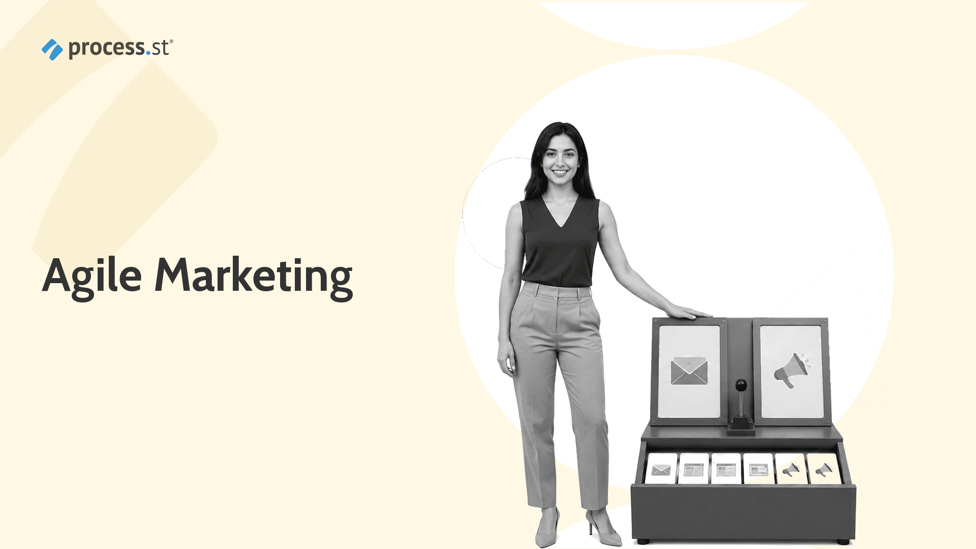 Agile marketing guide with a marketing operations lead and campaign experiment rig