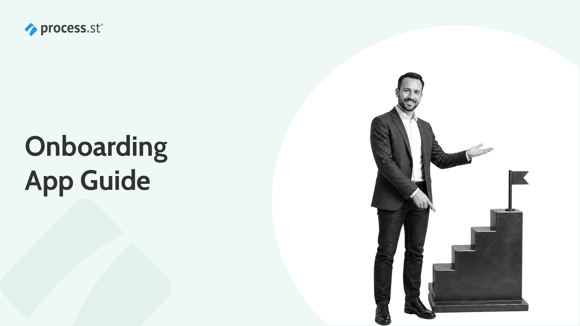 Onboarding app guide showing a guided path from signup to first value