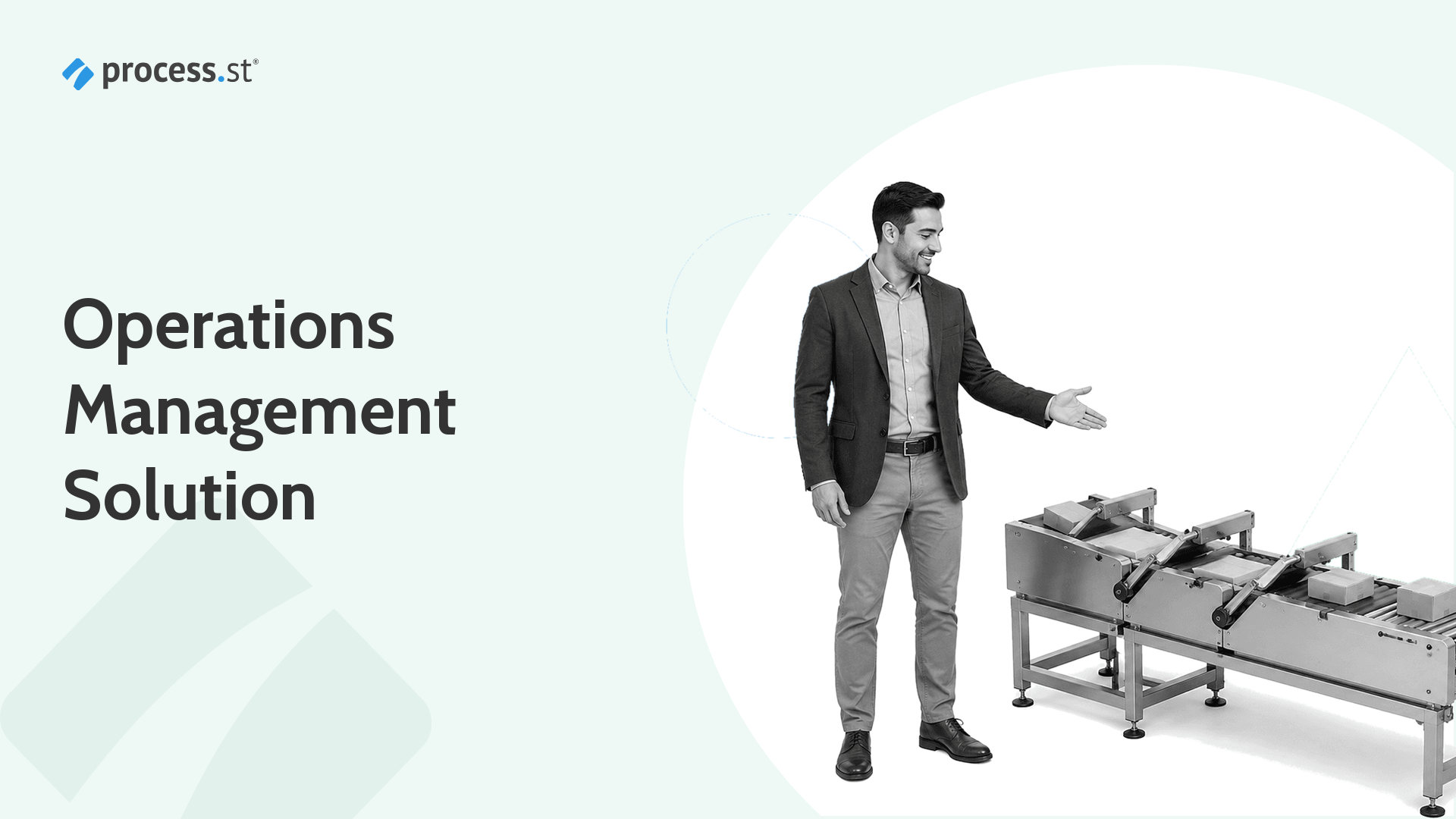 Operations manager running an operations management solution from a central control console