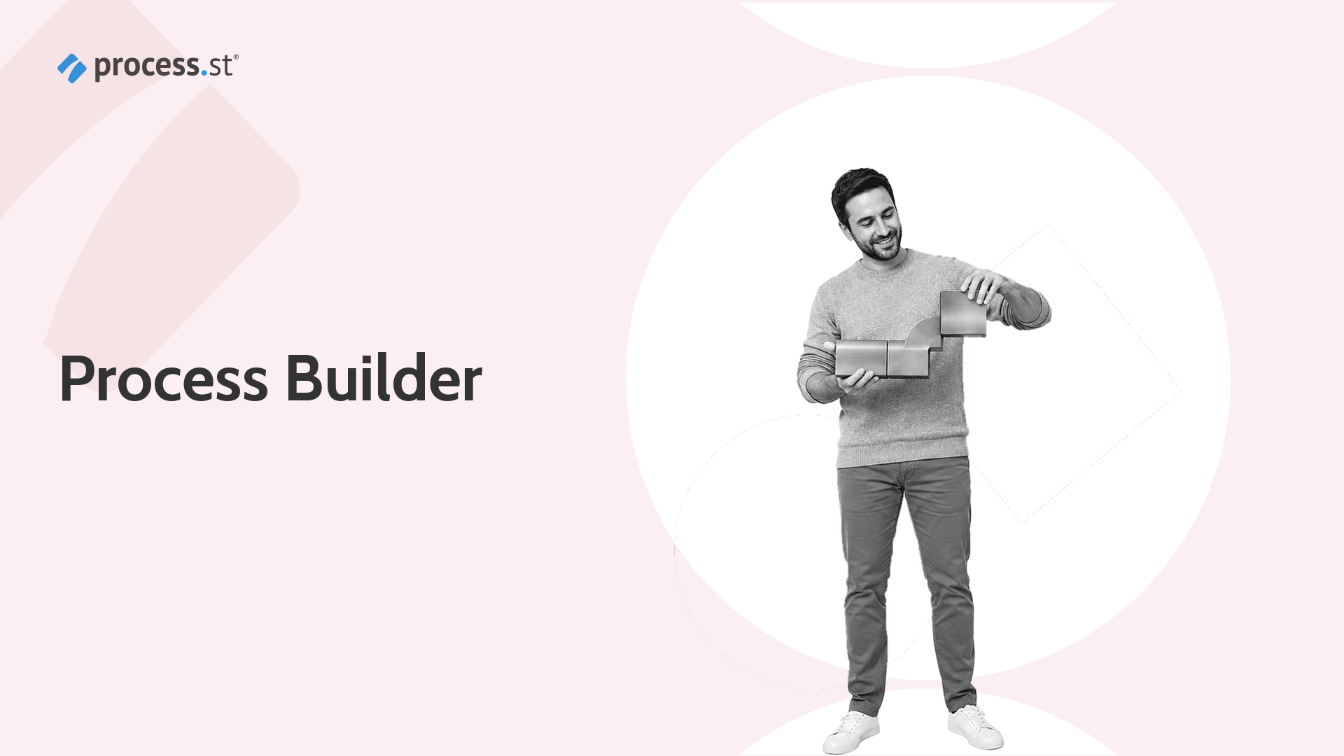 Process builder assembling a modular process