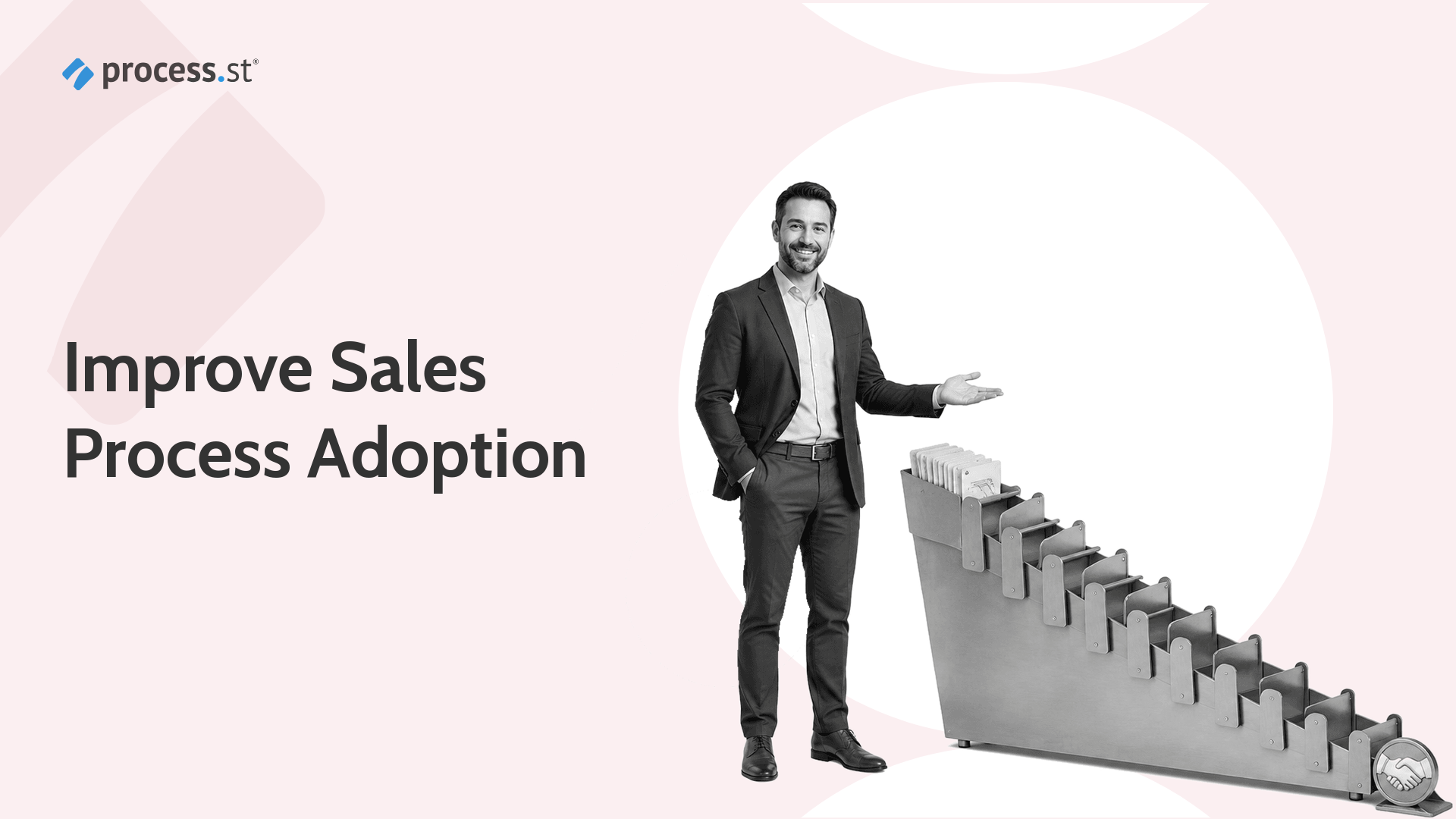 Sales operations leader presenting a nine-stage sales funnel