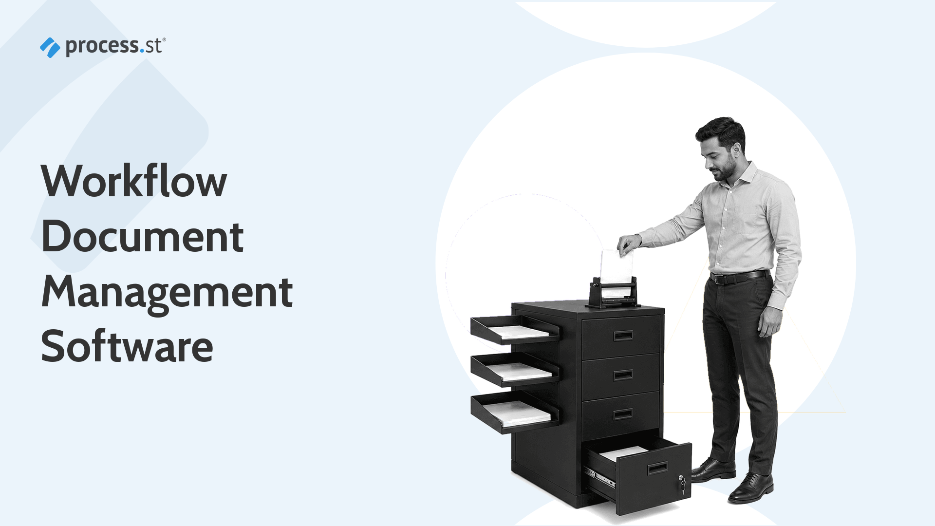 Workflow document management software routing a controlled document through review