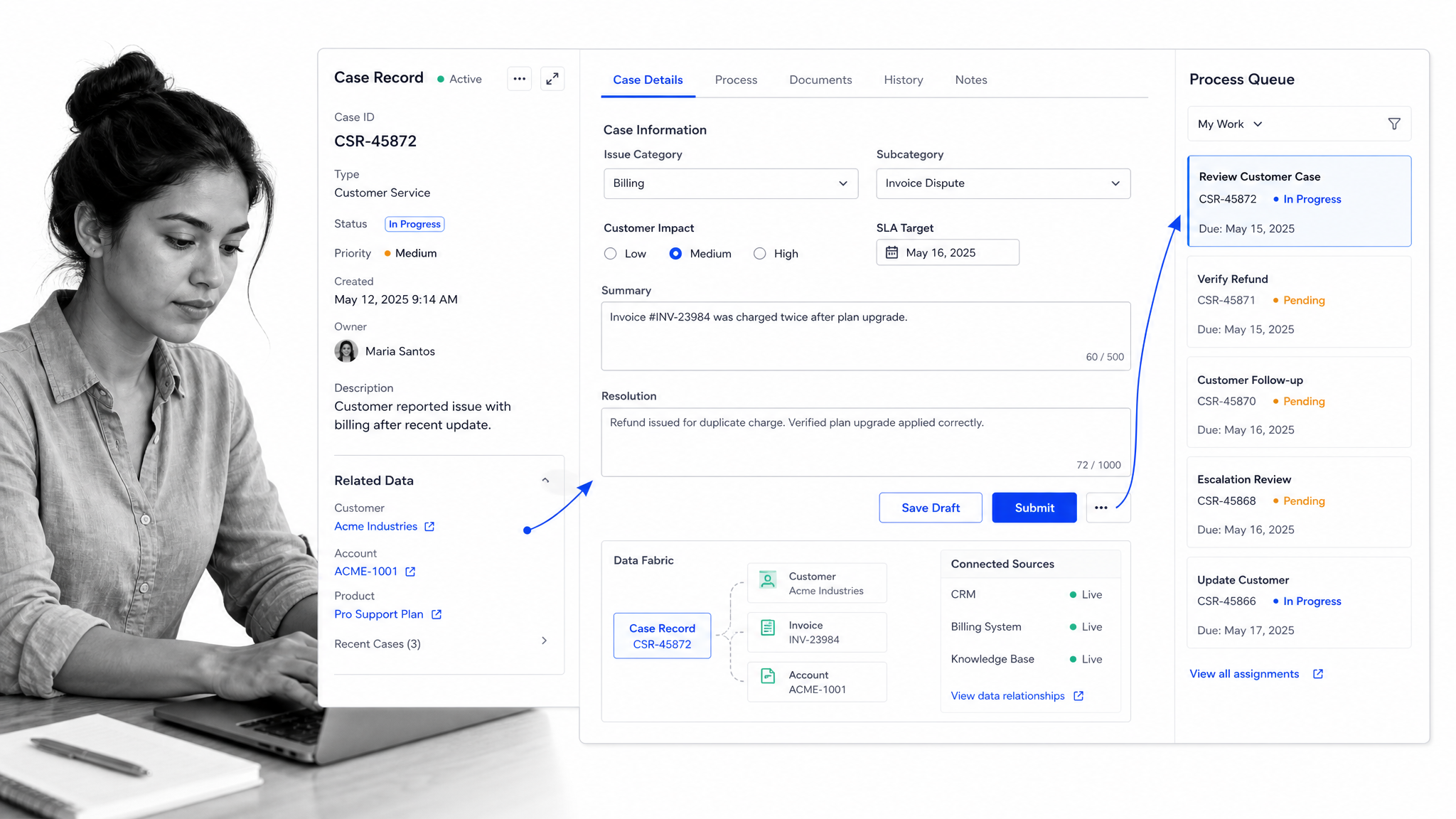 Appian product interface as a Bonita alternative for enterprise low-code applications, process automation, and case work