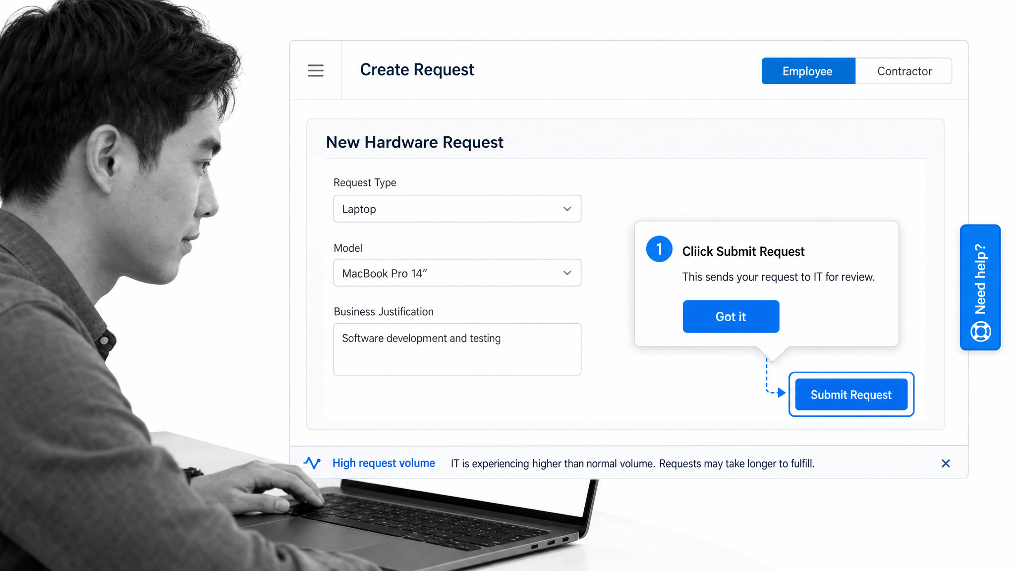 Whatfix in-application walkthrough with contextual help and adoption analytics
