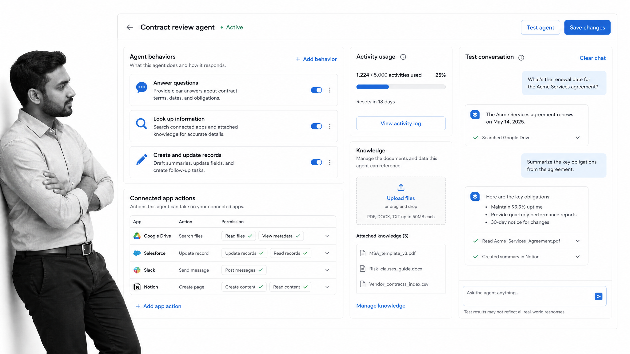 Zapier Agents Claude Tag alternative product UI for AI agents that act across a broad app automation network