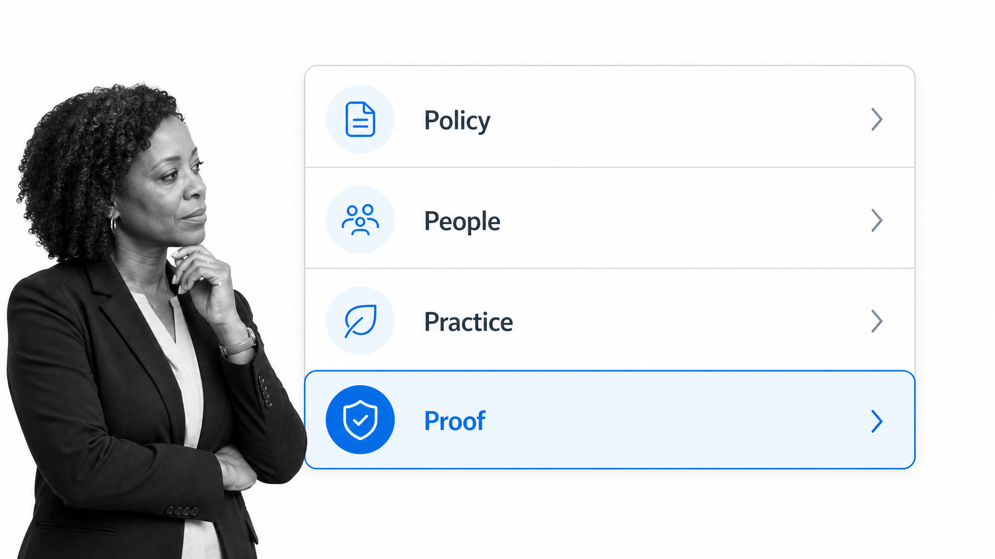 Green HR management operating model with Policy, People, Practice, and Proof