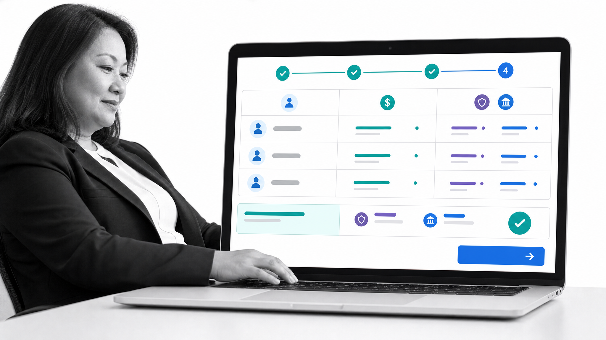 Gusto payroll review screen with employee earnings, deductions, taxes, and confirmation steps