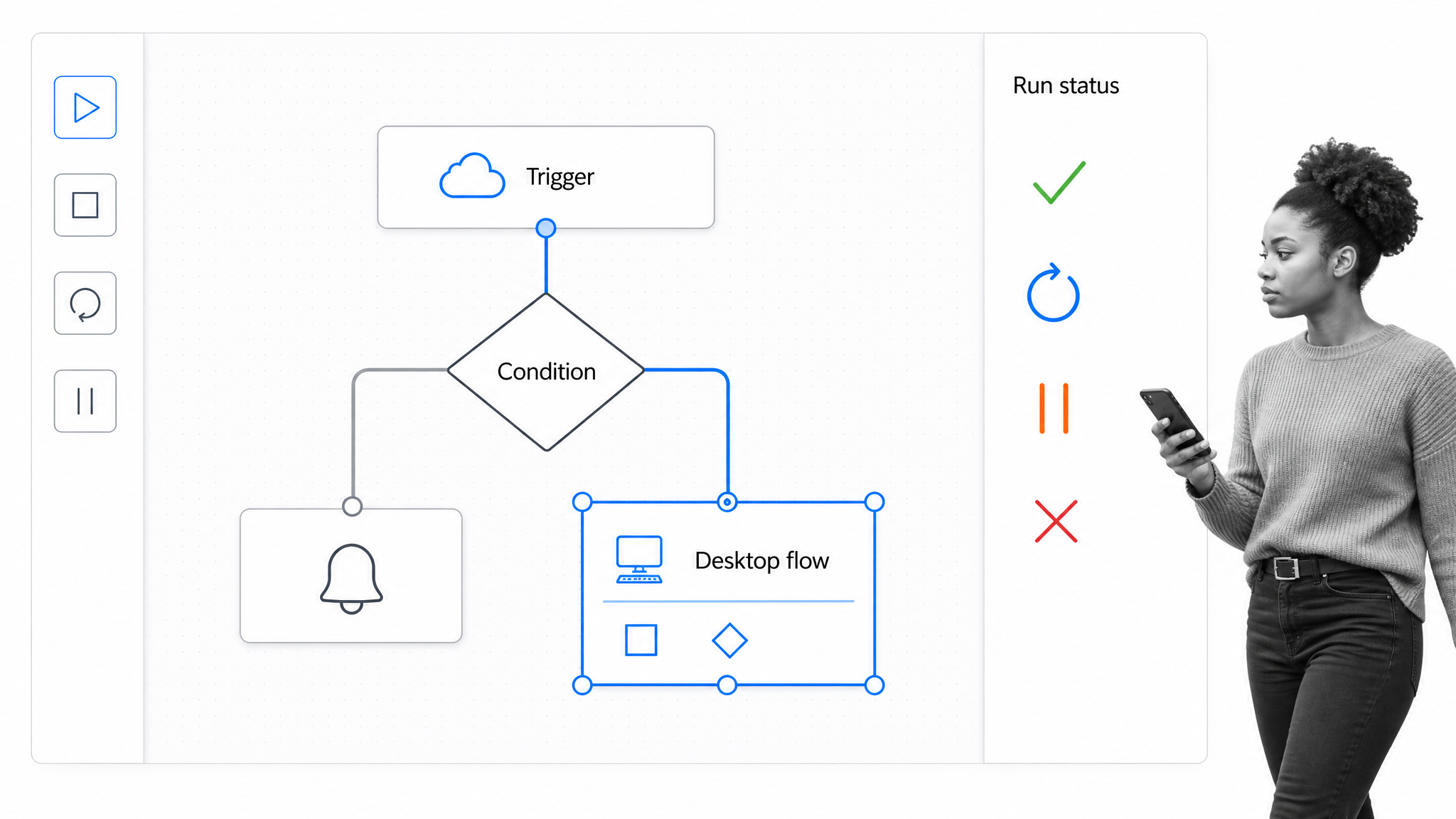 Microsoft Power Automate product interface as a Newgen alternative for Microsoft-centric cloud flows, desktop automation, and process mining