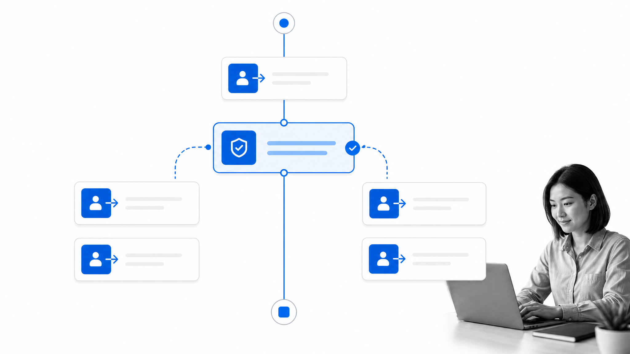 Distributed approval workflow with regional handoffs and an operator