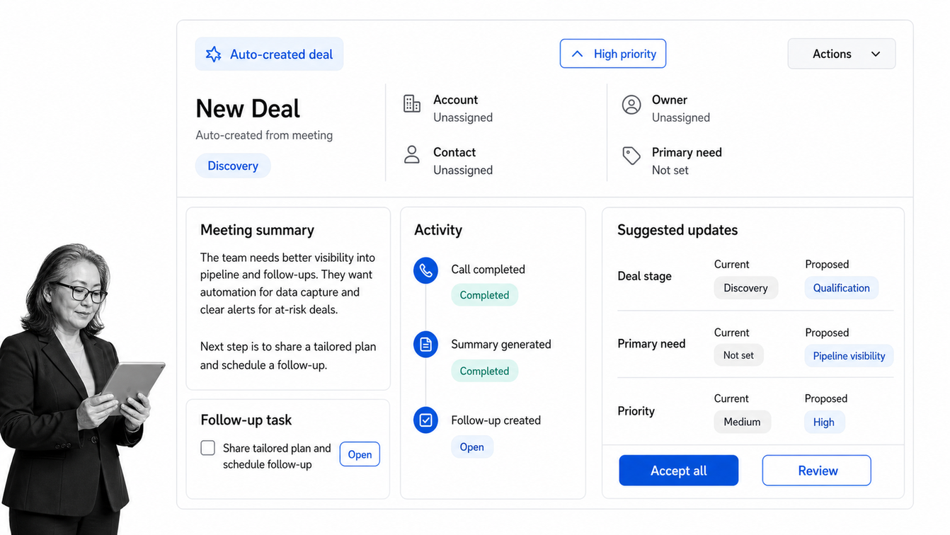 Clarify autonomous deal intelligence workspace for modern sales teams