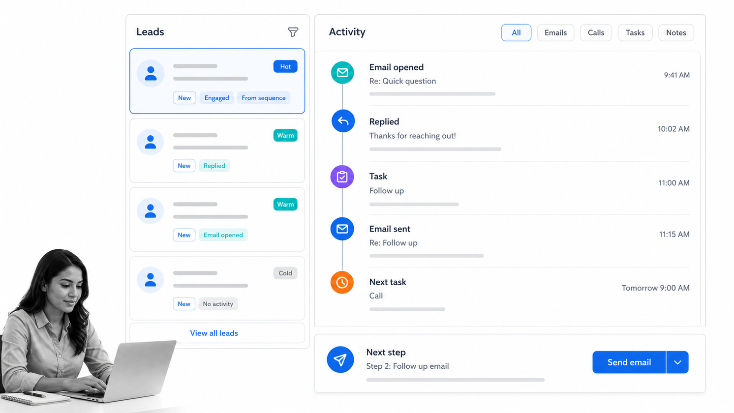 HubSpot Sales Hub prospecting workspace for modern sales teams