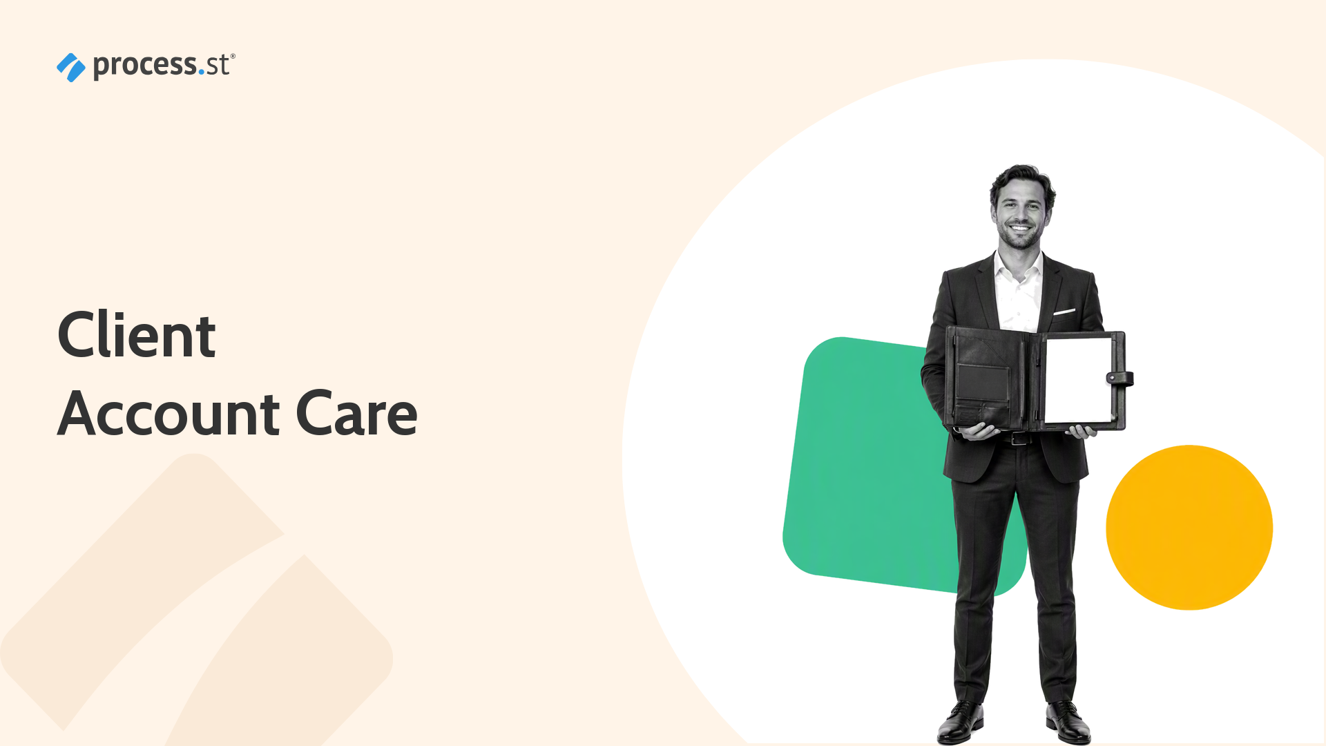 Account management software header image