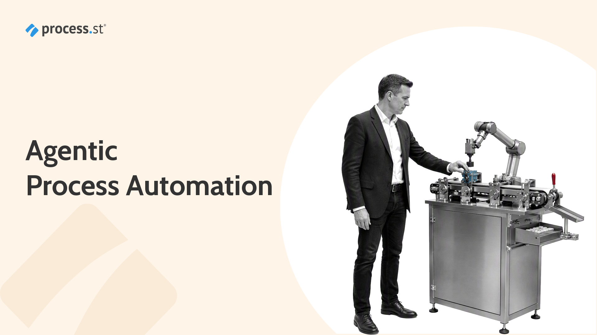 Agentic process automation guide showing a governed process blueprint