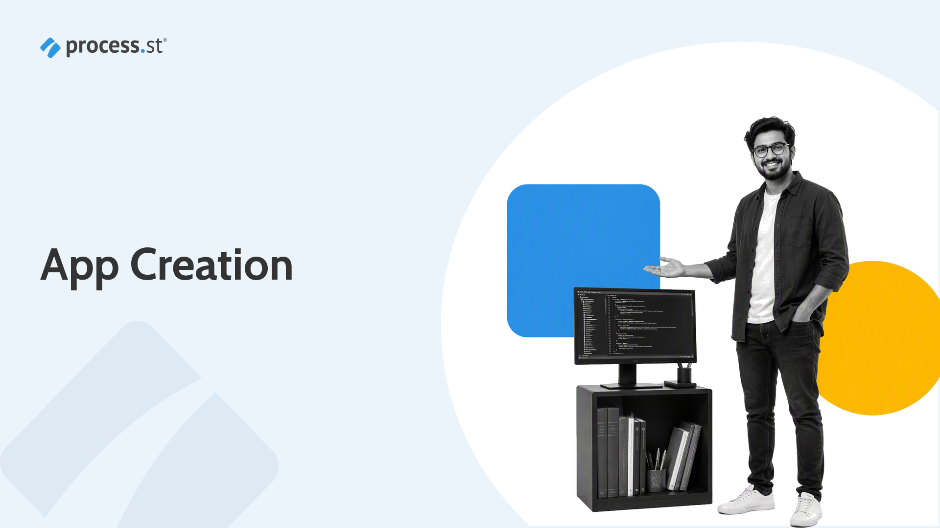 A software product builder presenting a workplace chat app connected to recurring workflow tasks