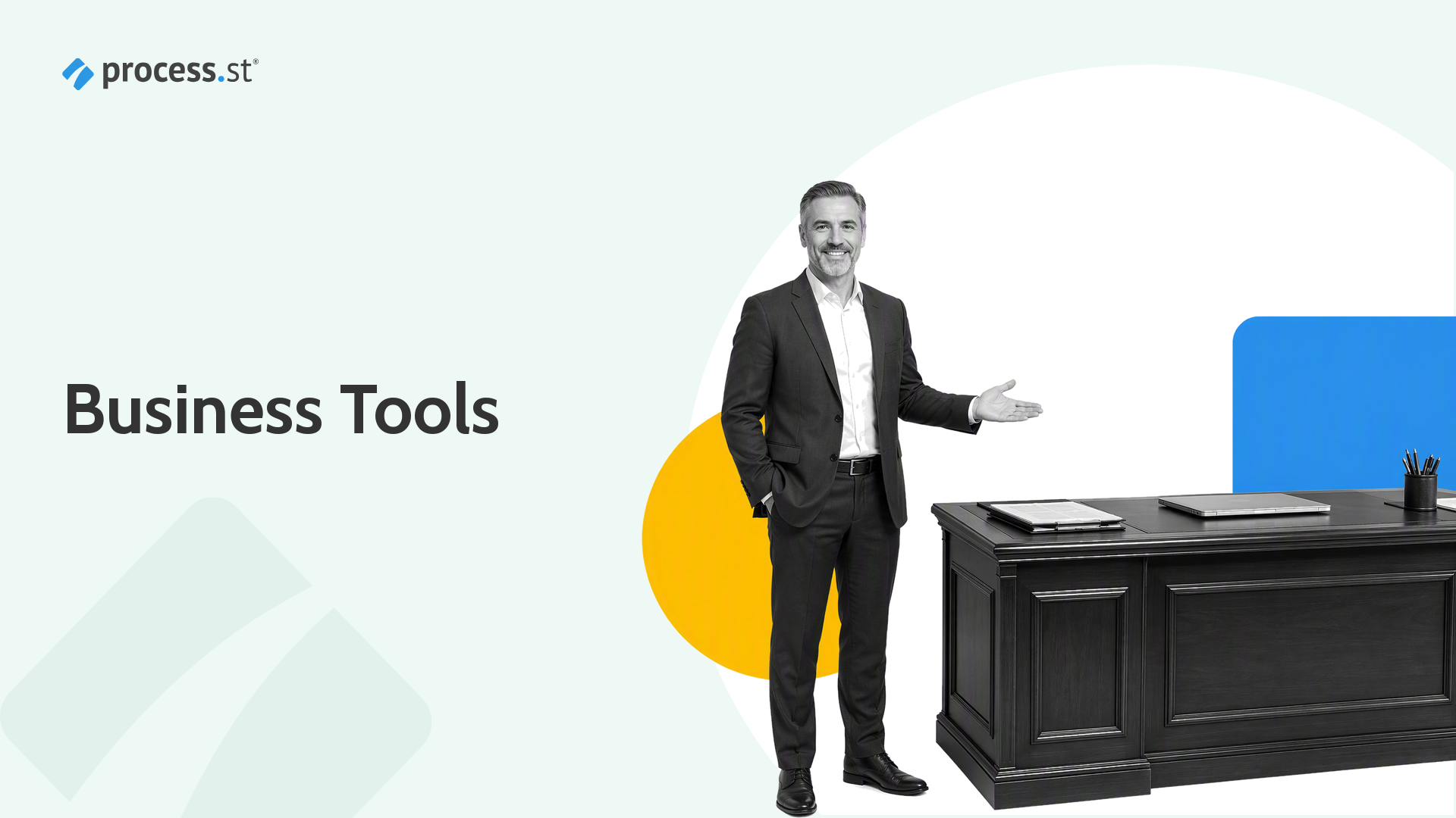 Header image: Business Management Software