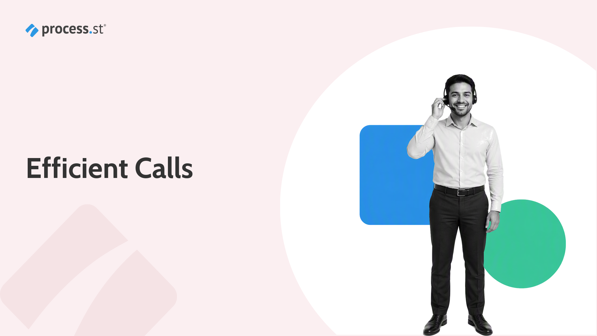 Contact center operations leader presenting a professional call center headset