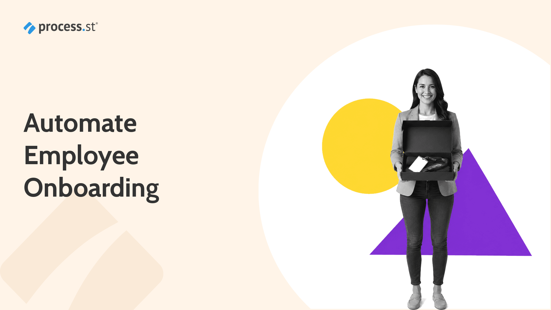 HR operations leader using a new-hire onboarding provisioning cart for employee first-day setup
