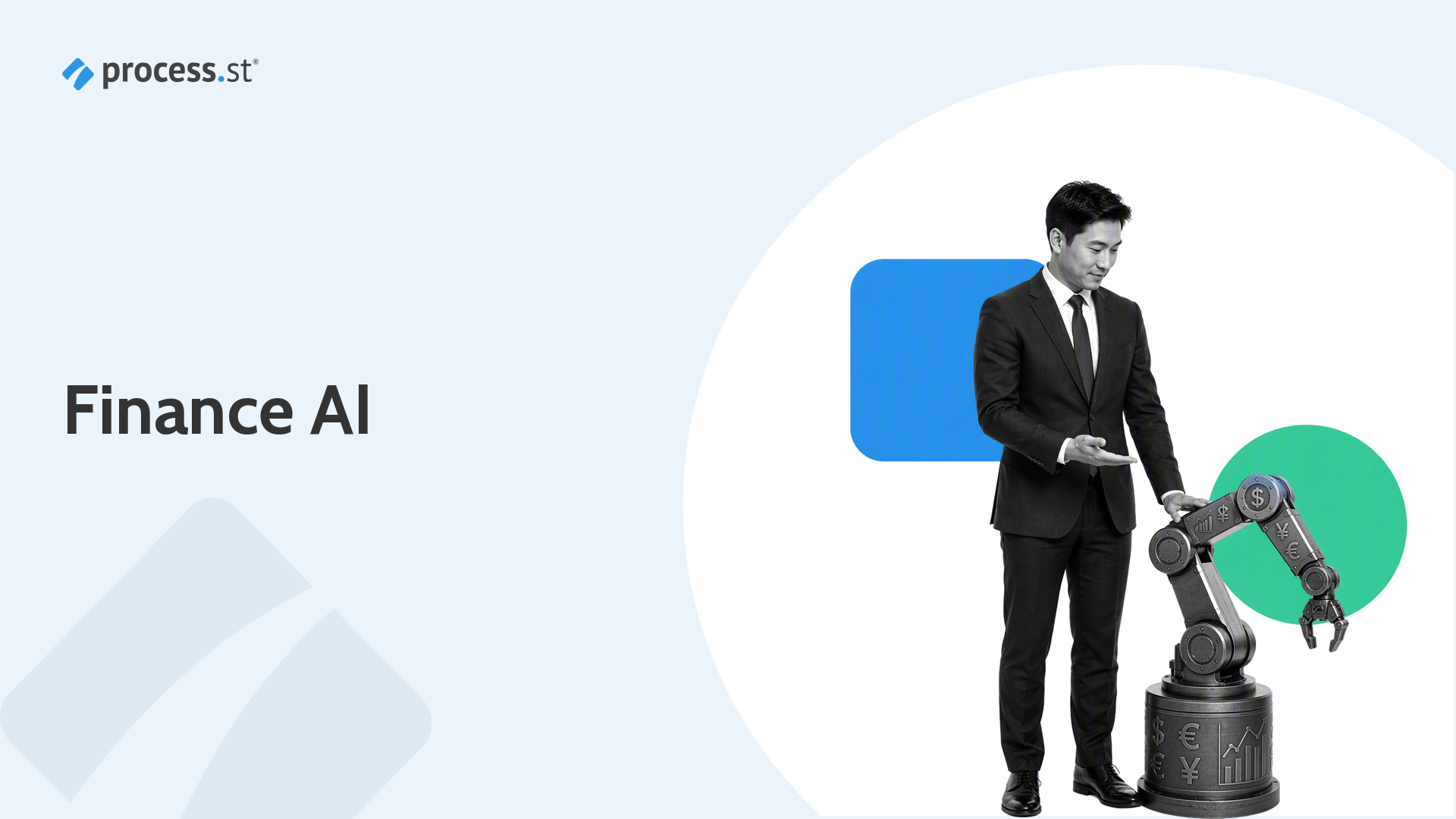 Finance operations leader holding an organized cashbox for a financial AI software tools guide