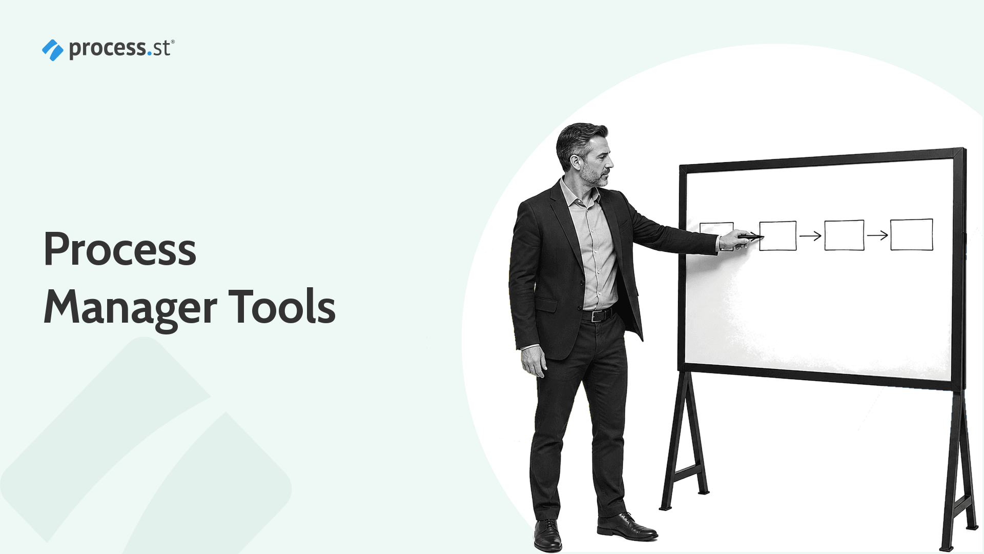 Process manager tools illustrated as a workflow board