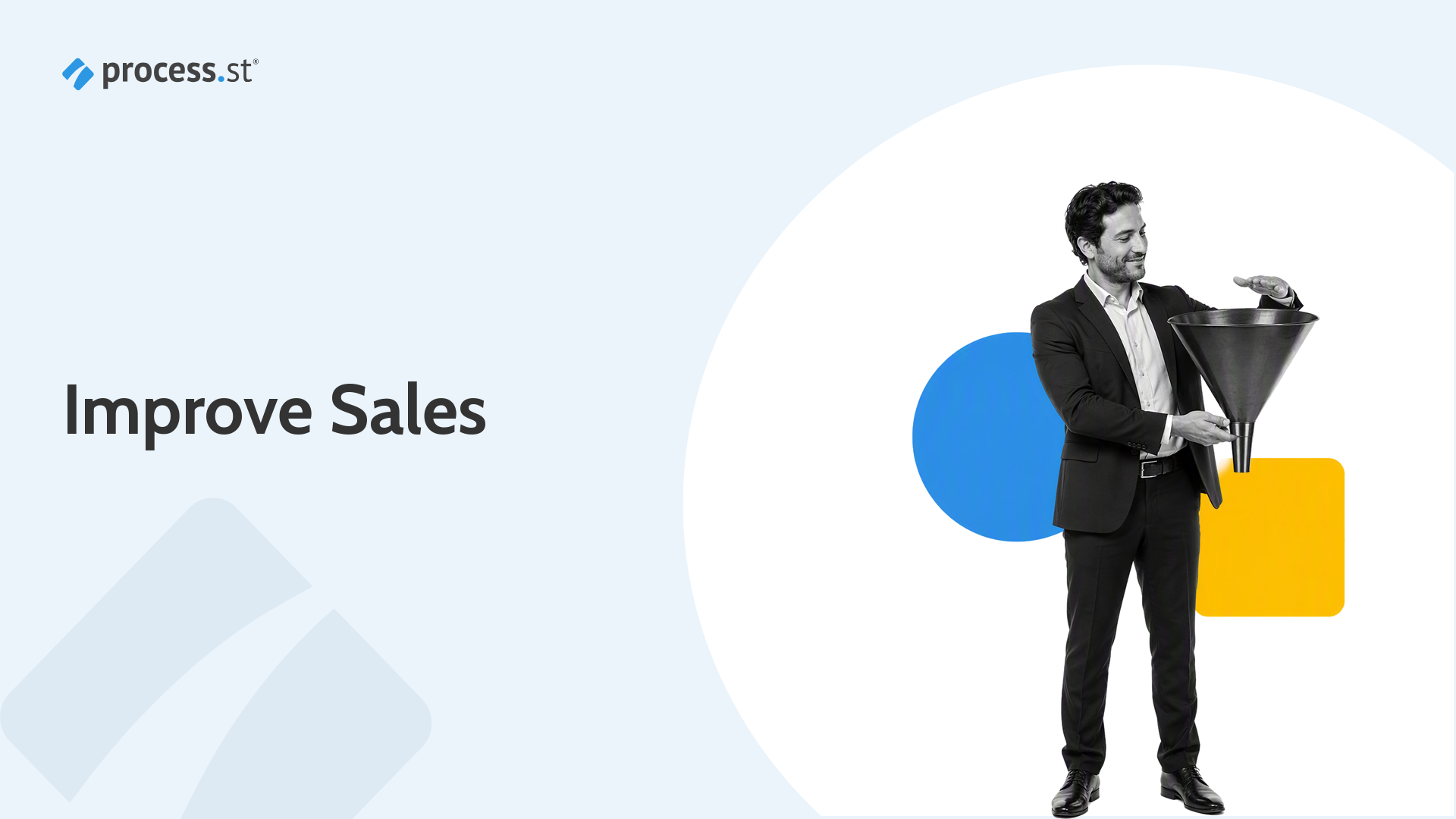 Sales operations leader presenting a nine-stage sales funnel