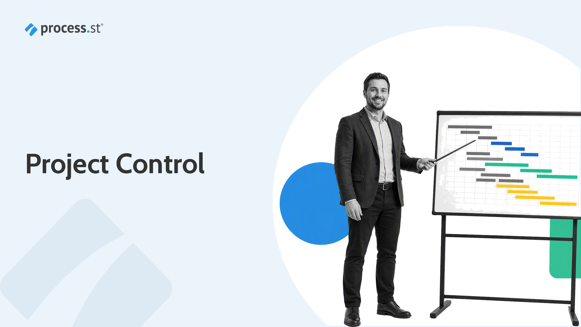 Software project management shown as a delivery lead moving a task card across a project board