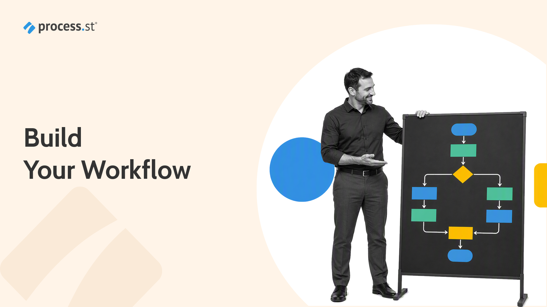 Workflow creator represented by a mechanical workflow board