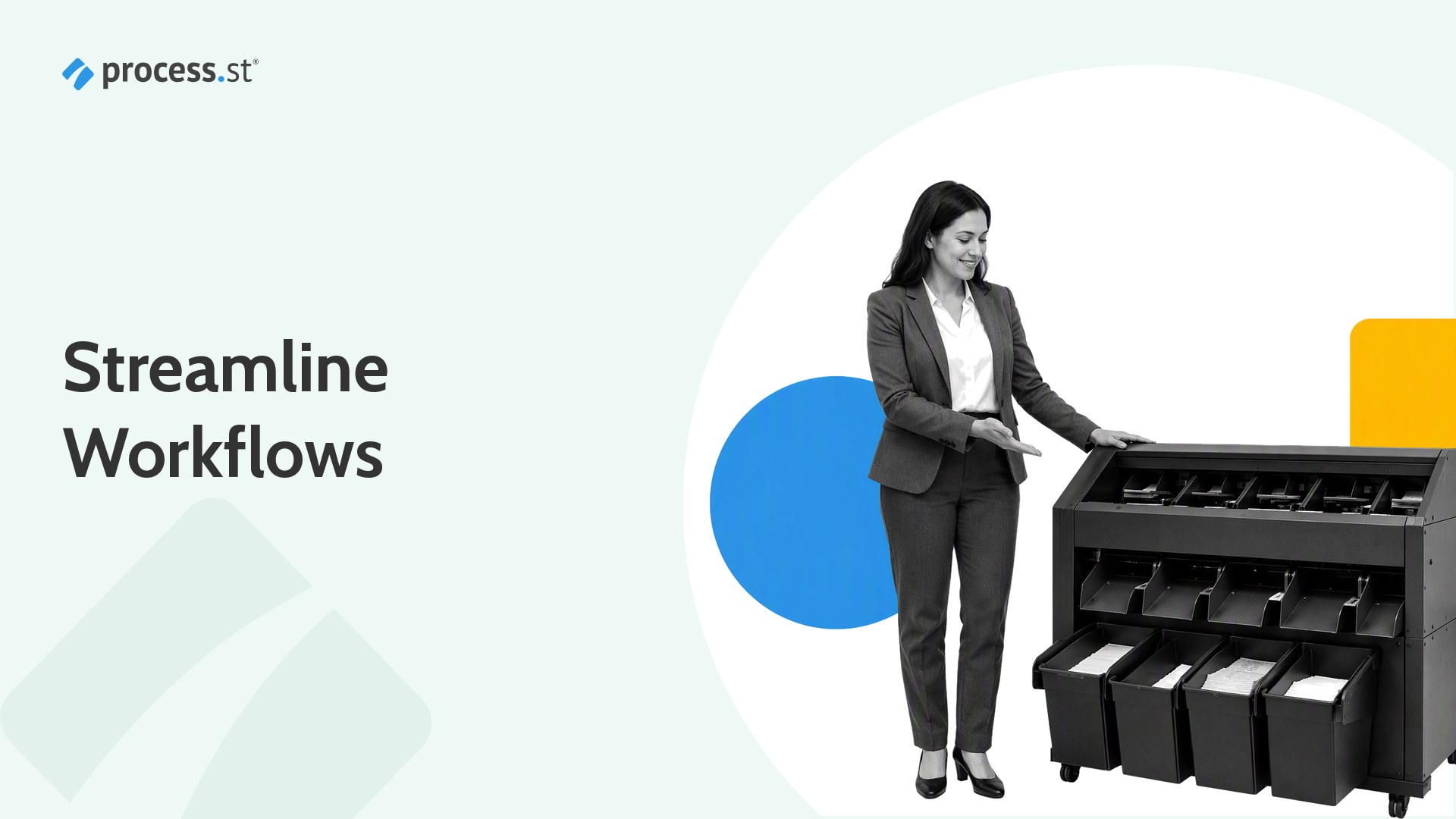 Workflow free software guide with an operations manager opening a modular workflow routing case