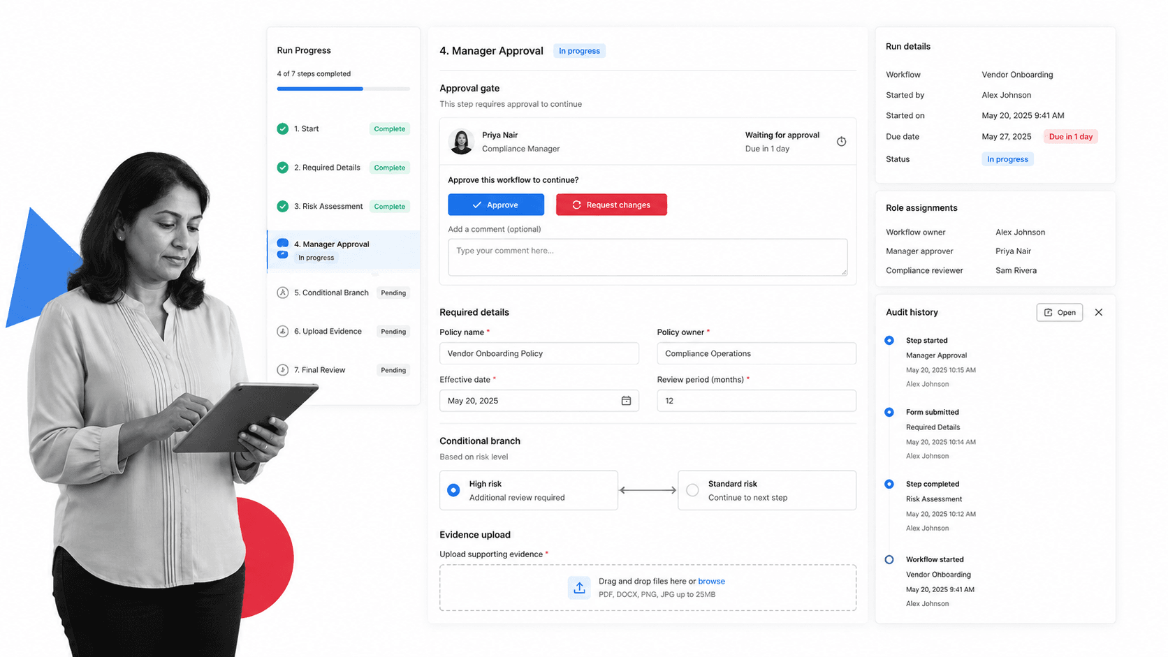 Process Street Cflow alternative product UI for enforceable recurring SOP, approval, and compliance workflows