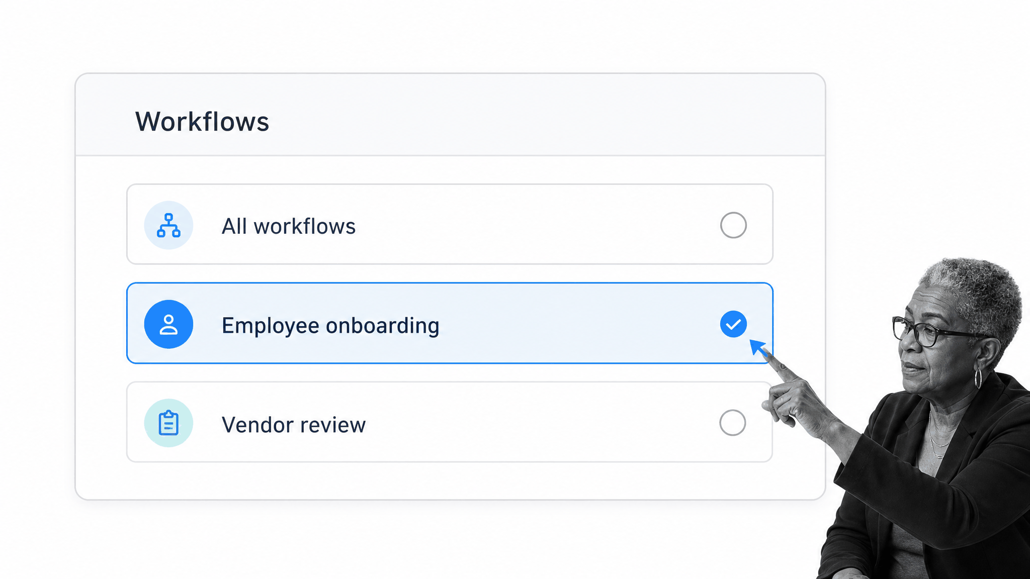 Workflow selection in Process Street Reports