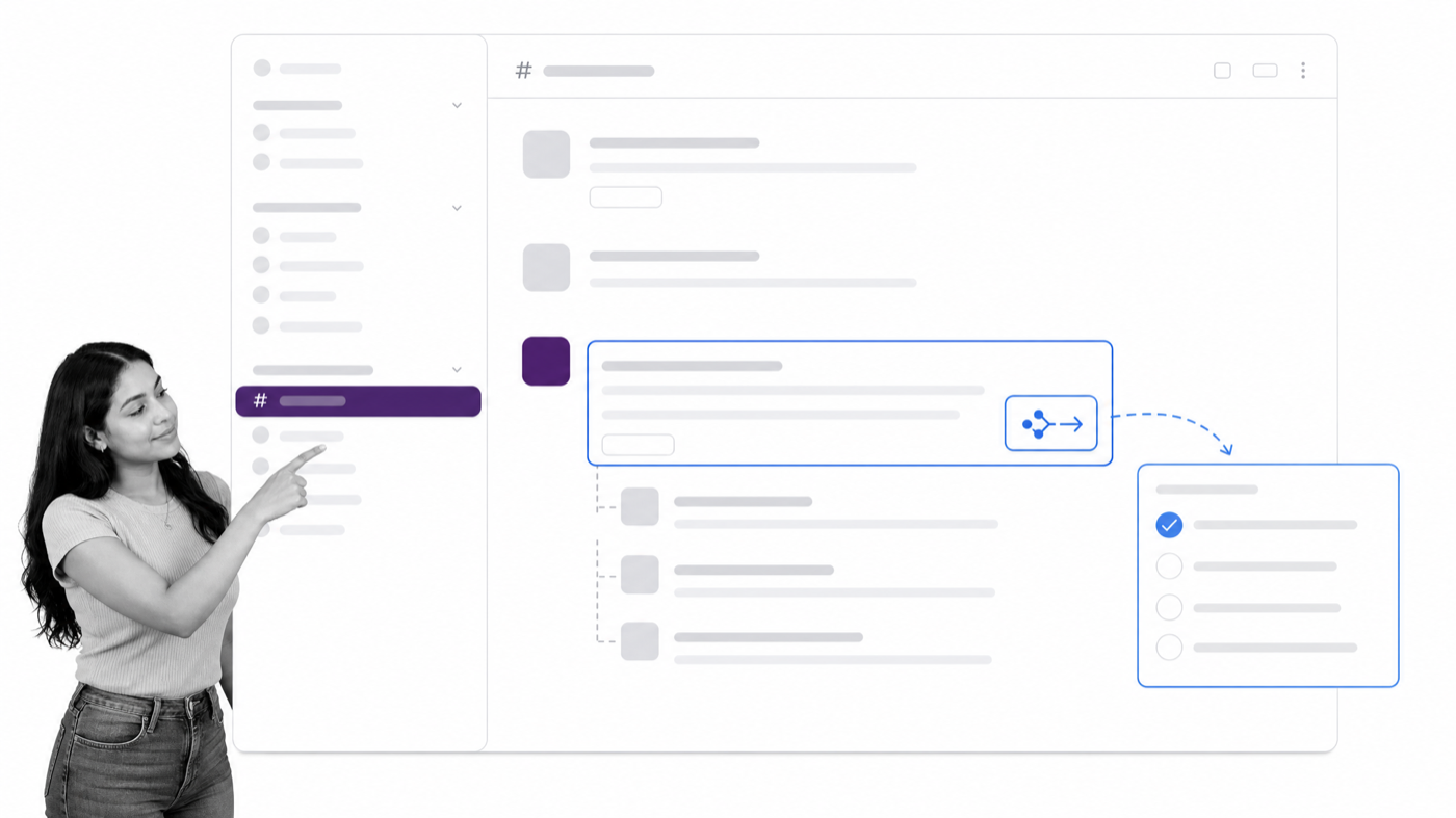 Content idea captured in a shared team intake channel for editorial planning