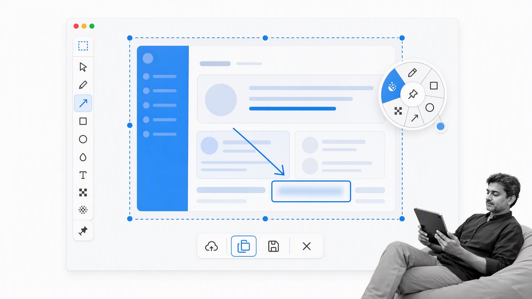 Flameshot cross-platform screenshot annotation canvas