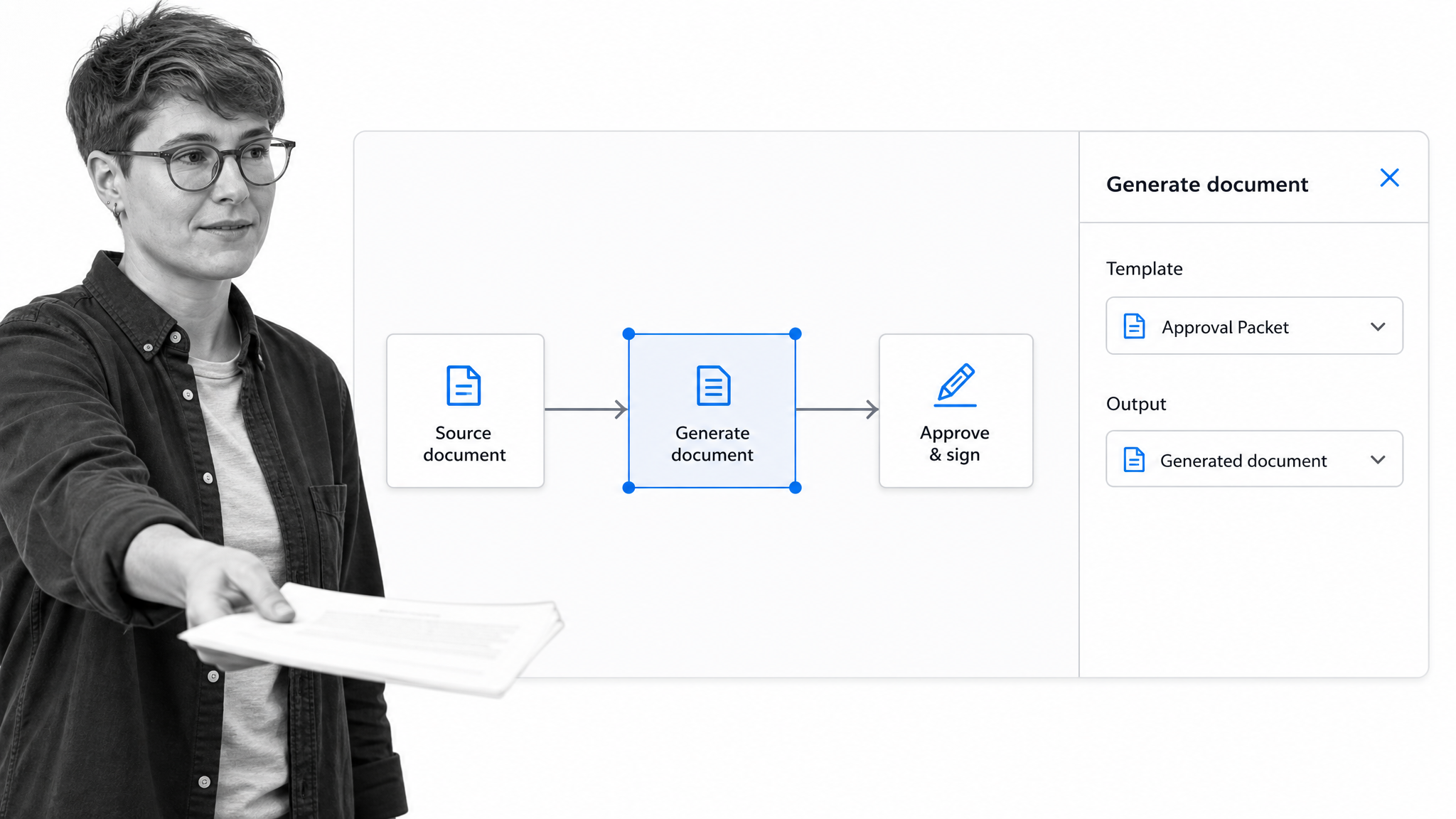 Nintex product interface as a Joget alternative for broad enterprise workflow, document, form, and RPA automation