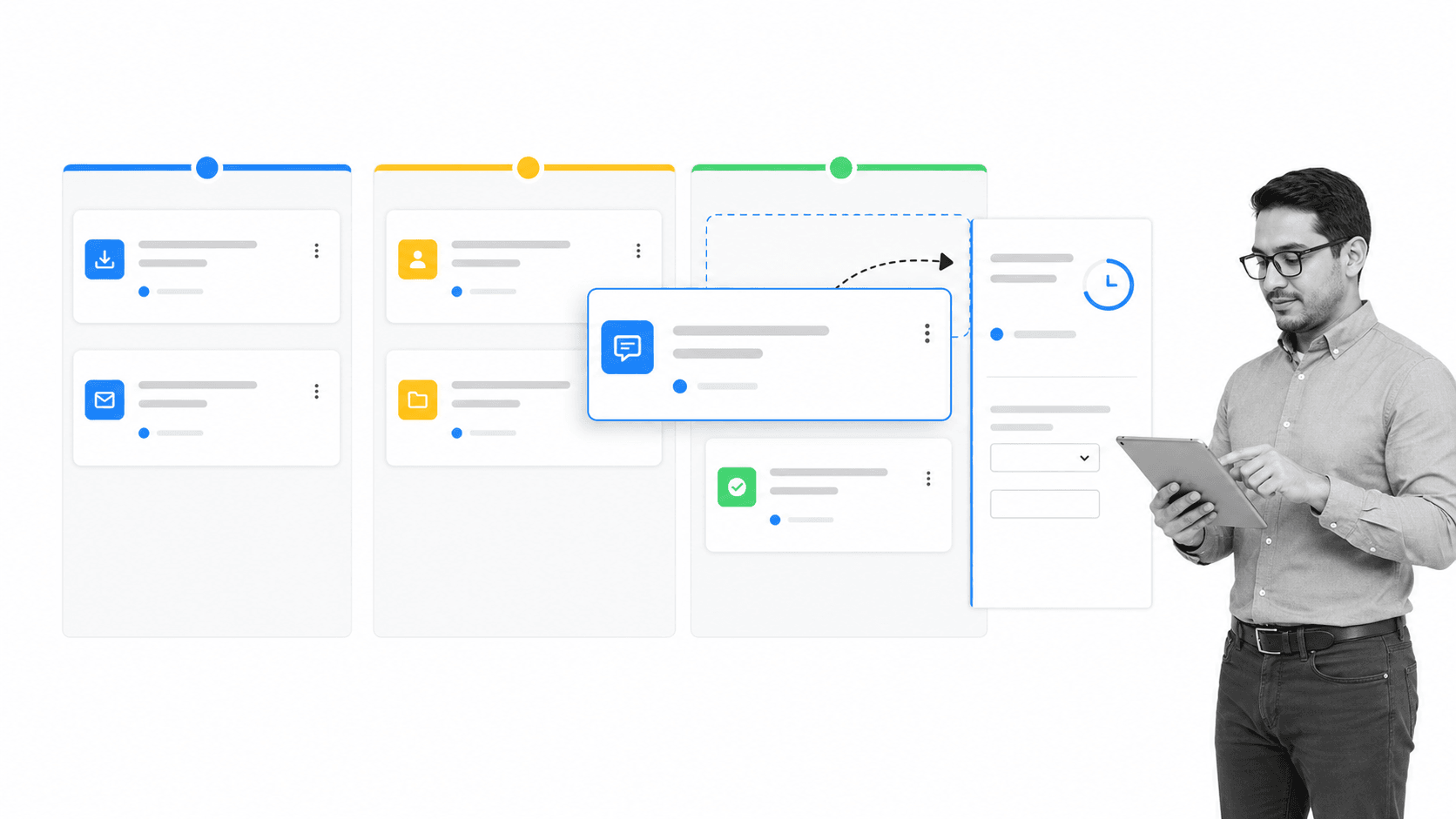 Pipefy product interface showing pipe-based workflows with forms and portals for a Next Matter alternatives comparison