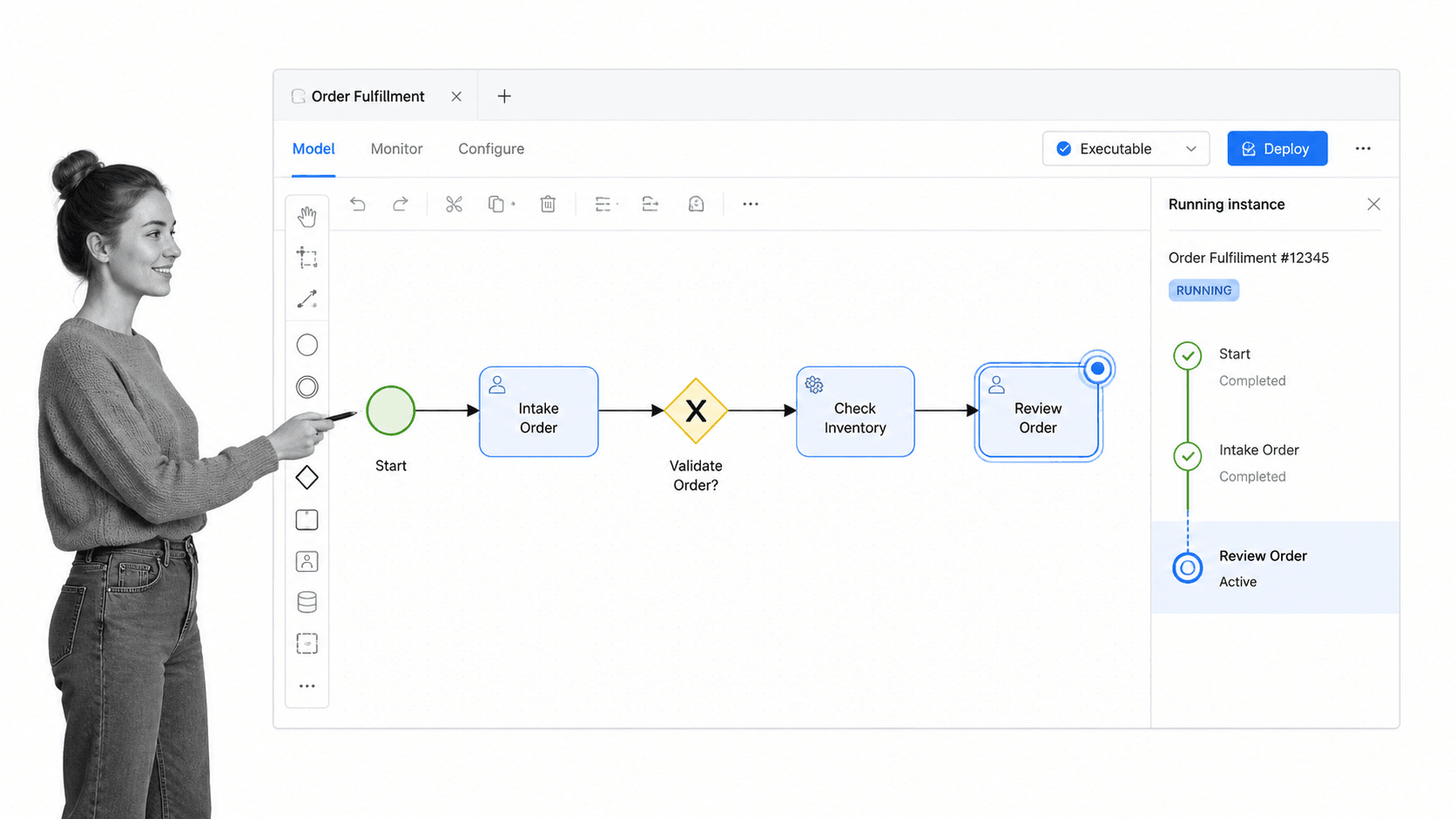 Camunda product interface showing executable bpmn process models for a Next Matter alternatives comparison