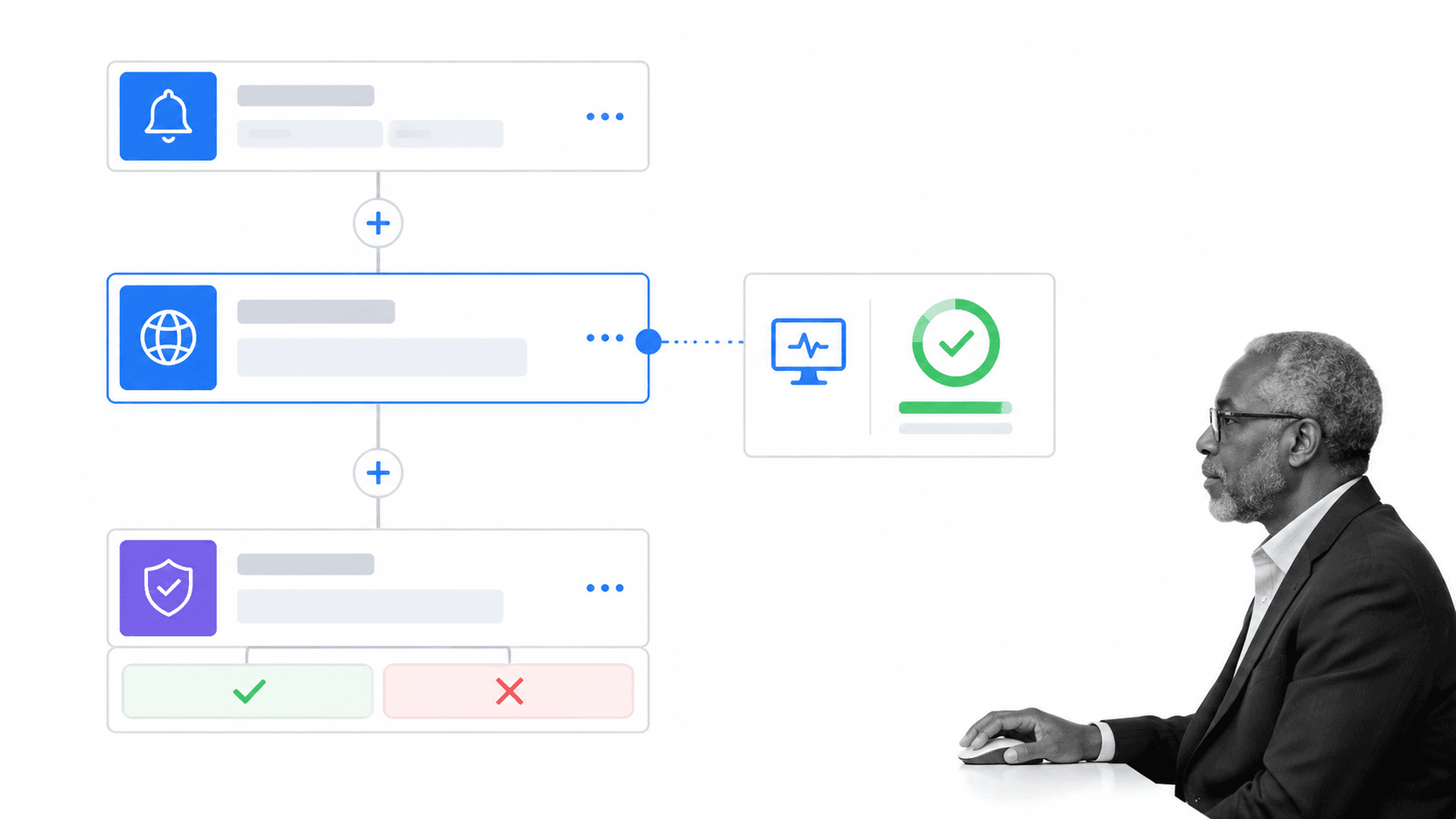 Microsoft Power Automate product interface showing cloud flows and attended desktop flows for a Next Matter alternatives comparison